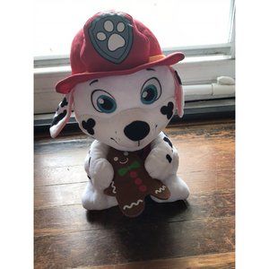 Nickelodeon Paw Patrol Marshall w/Gingerbread Cookie 12" Holiday Christmas Plush